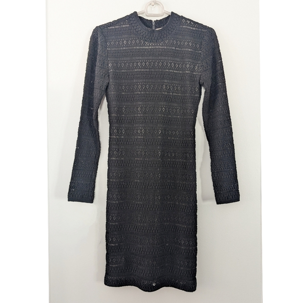 Alice + Olivia Embroidered Bodycon Dress
